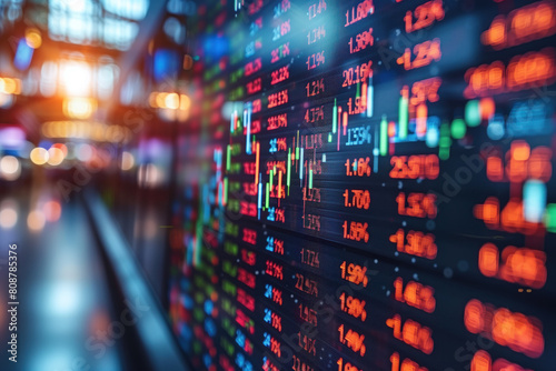 Obraz na płótnie Stock Market, Exchange, Trading, Generative AI w salonie
