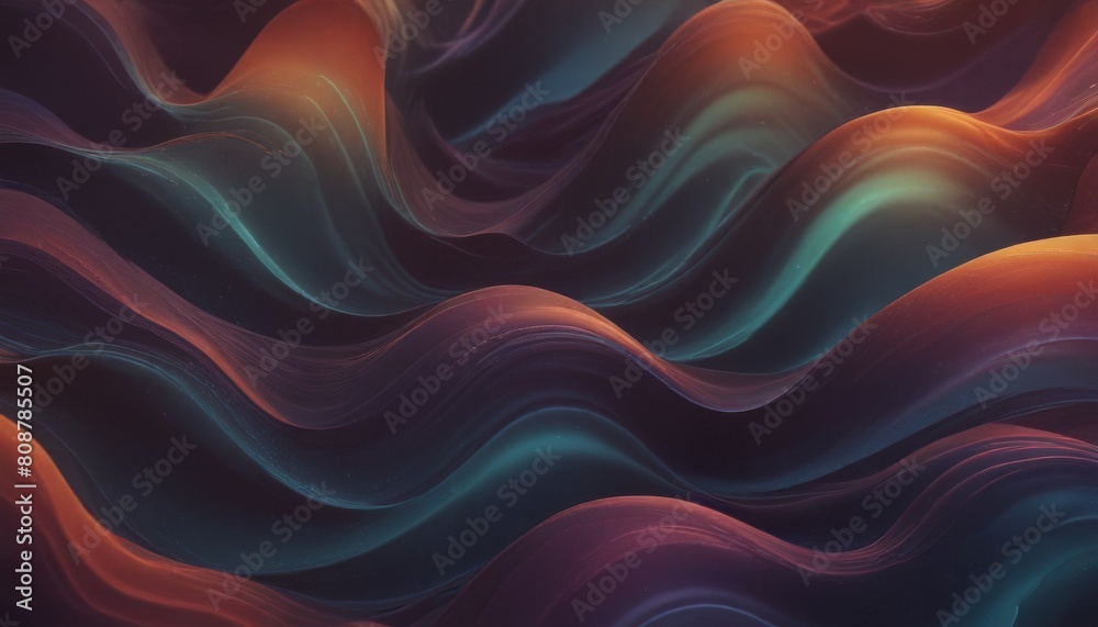 Obraz premium Abstract illustration of wavy flowing energy for background