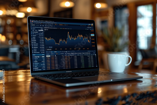 Obraz na płótnie Stock Market, Exchange, Trading, Generative AI w salonie