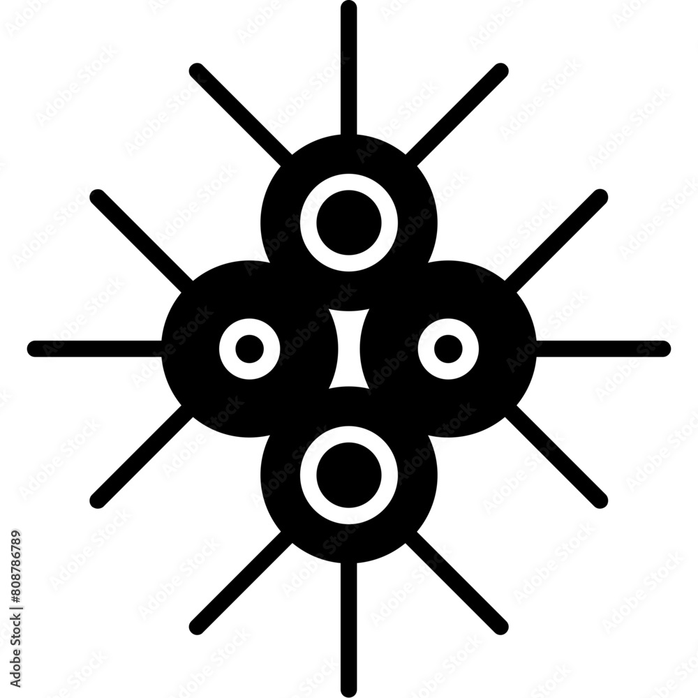 Obraz premium Micractinium Icon