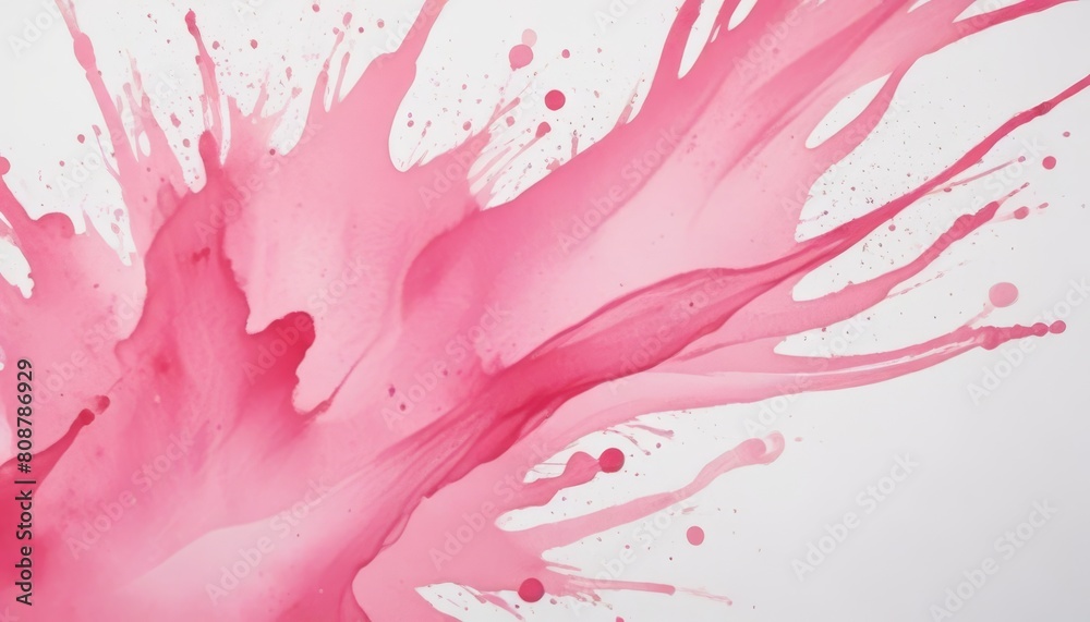 Abstract pink watercolor on white background. This is watercolor splash It is drawn by hand Abstract pink watercolor on white background. This is watercolor splash It is drawn by hand