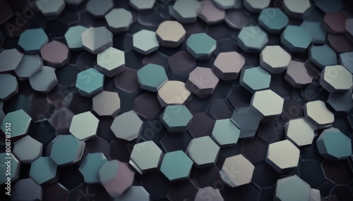 Abstract technology or medical background with hexagons shape pattern. Concepts and ideas for healthcare technology  innovation medicine  health  science and research