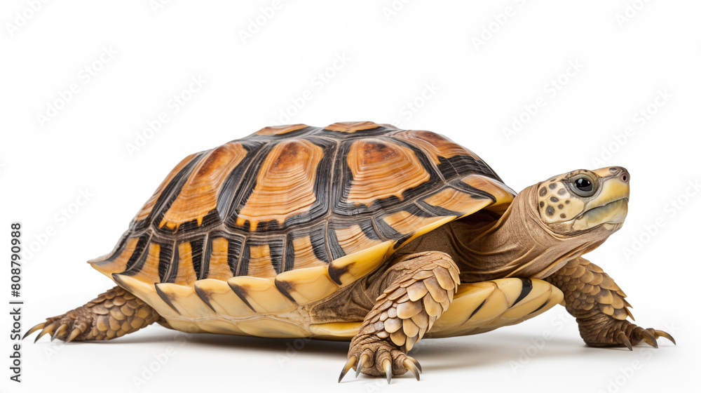 Naklejka premium Turtle isolated on a white background.