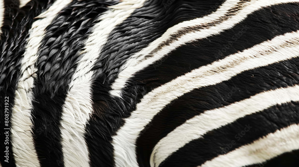 Animal zebra print. Closeup of fur texture. Monochrome. Fashion background. Generative AI Animal zebra print. Closeup of fur texture. Monochrome. Fashion background. Generative AI