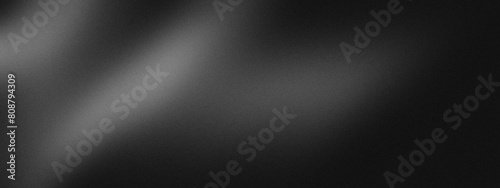 Monochrome grainy background black white gray noisy texture minimal grunge banner header poster cover backdrop design.