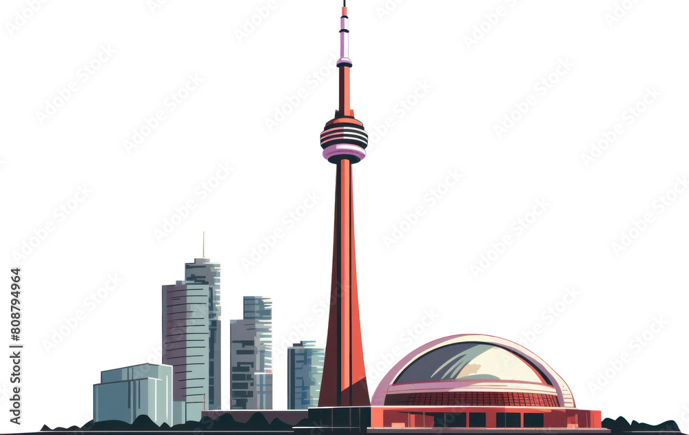 Obraz premium PNG CN tower canada architecture building outdoors