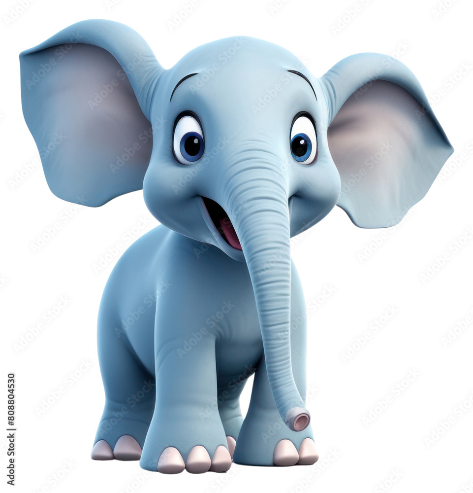 Obraz premium PNG Elephant wildlife cartoon mammal
