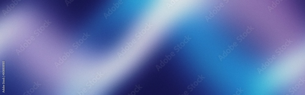 Obraz premium Blurred neon glow black, blue, pink and purple colors flow gradient background. Wide banner modern technology design.
