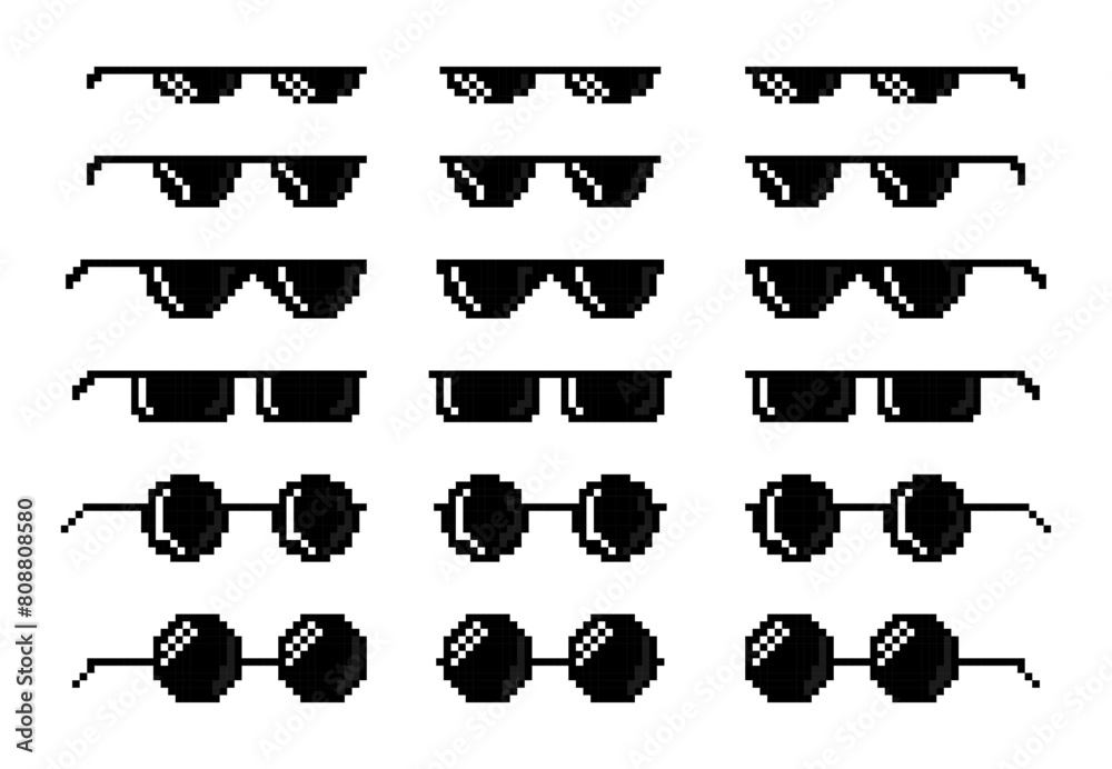 Pixel glasses top