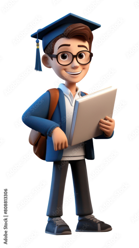 PNG Student graduation reading white background. PNG Student graduation reading white background.