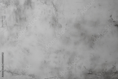 Gray grunge background with scratches dirty grey cement textured wall. Vintage wide long backdrop for design web banner