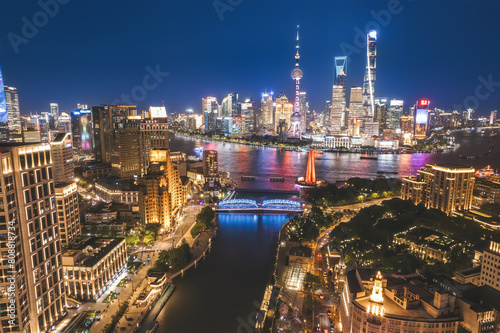 Dazzling Night View of Shanghai s Skyline and Waterfront