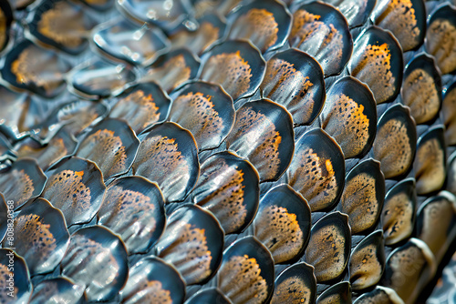 Generative ai on theme of beautiful texture snake skin for design natural abstract background