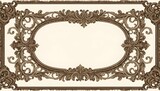 A regal frame with ornate scrollwork and flourishe upscaled 3