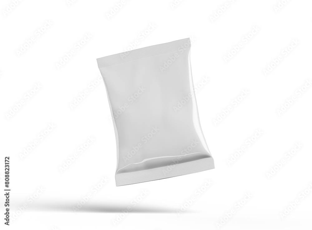Realistic 3d rendered package for food snack, chips, cookies, peanuts, candy on a transparent background Realistic 3d rendered package for food snack, chips, cookies, peanuts, candy on a transparent background