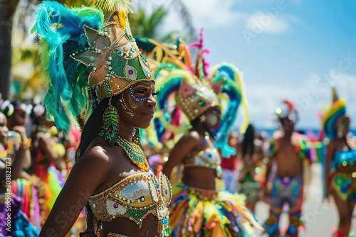 joyful Dominican carnival