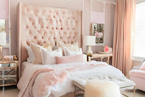 bedroom with bed and pillows