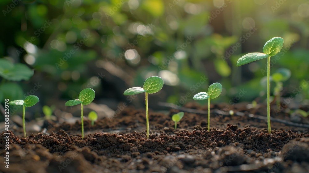 Natural financial growth. ascending through natures lens - finance and business growth concept Natural financial growth. ascending through natures lens - finance and business growth concept