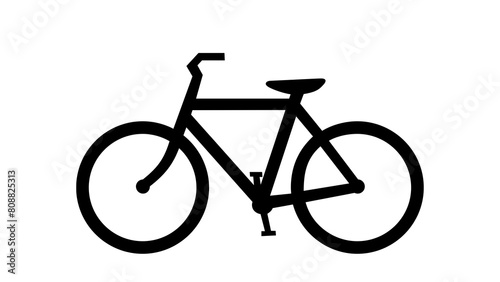 bicycle icon vector logo template photo