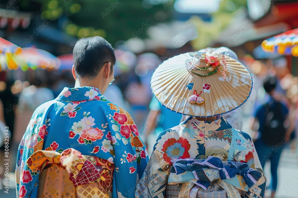 Fototapeta premium Couple Standing in Street