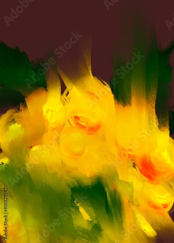 Abstract colors heating light artistic expression 
