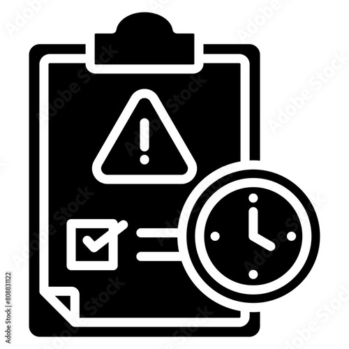 Incident History  Icon Element For Design