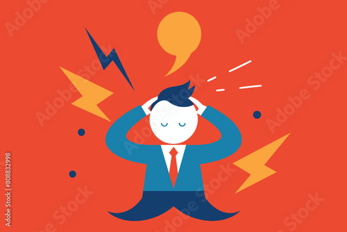 Stress for a person from various factors. negative mood and poor condition