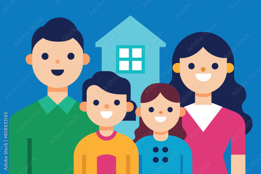 the concept of a happy family. Joyful parents with their children. the concept of a happy family. Joyful parents with their children.