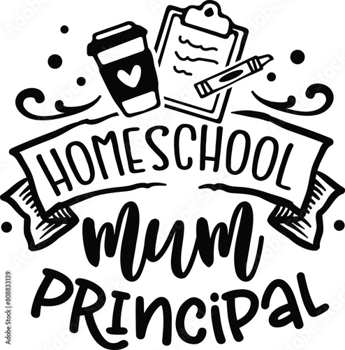 Homeschool mum principal - all black