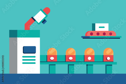 the pharmaceutical production line.
