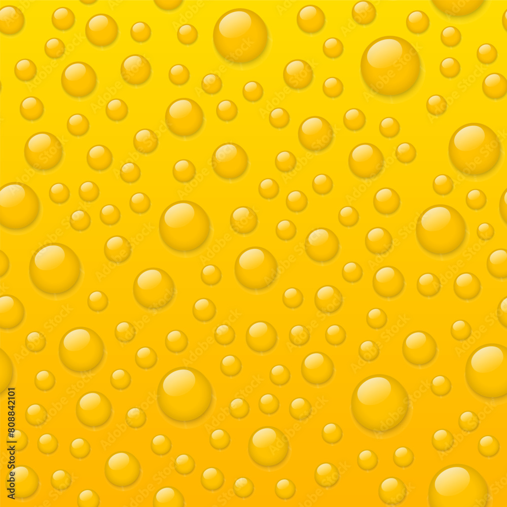 Water Drops Seamless Pattern. Abstract yellow background. Water Drops Seamless Pattern. Abstract yellow background.