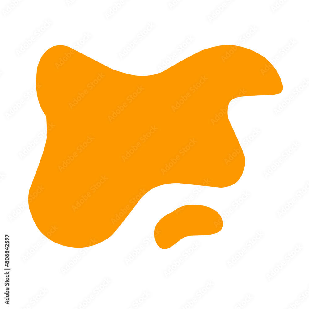 abstract blob of orange liquid abstract blob of orange liquid