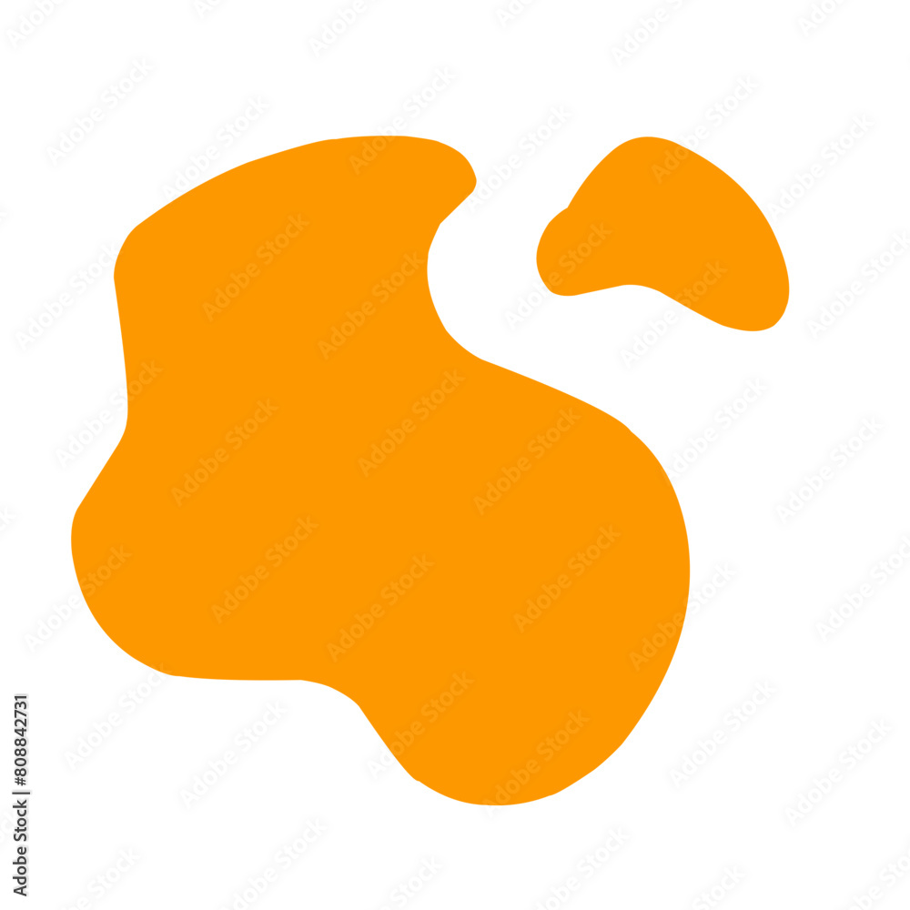abstract blob of orange liquid abstract blob of orange liquid