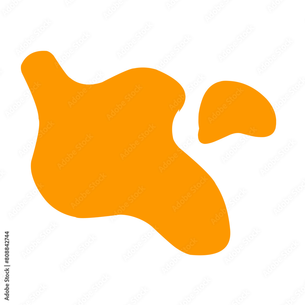 abstract blob of orange liquid abstract blob of orange liquid