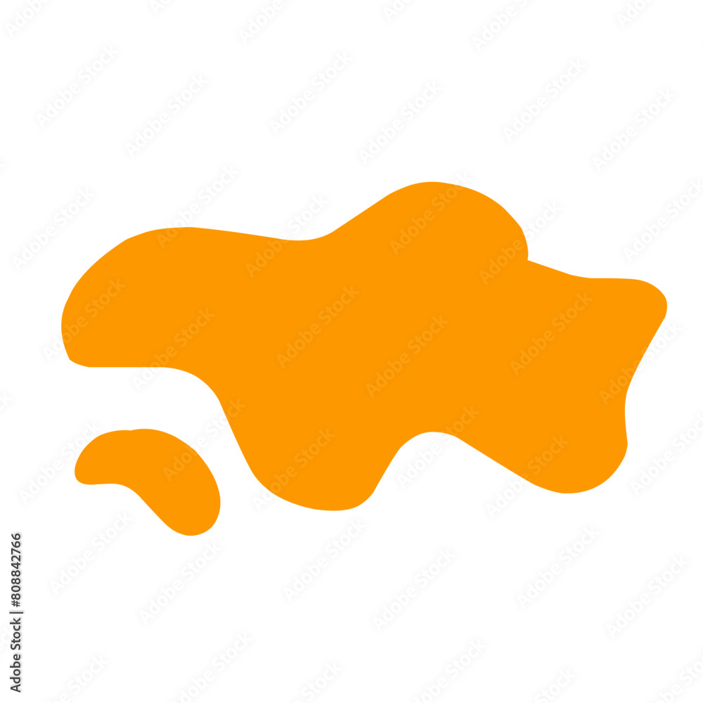 abstract blob of orange liquid