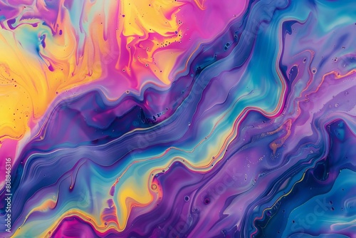dynamic liquid marble texture in vibrant colors abstract background