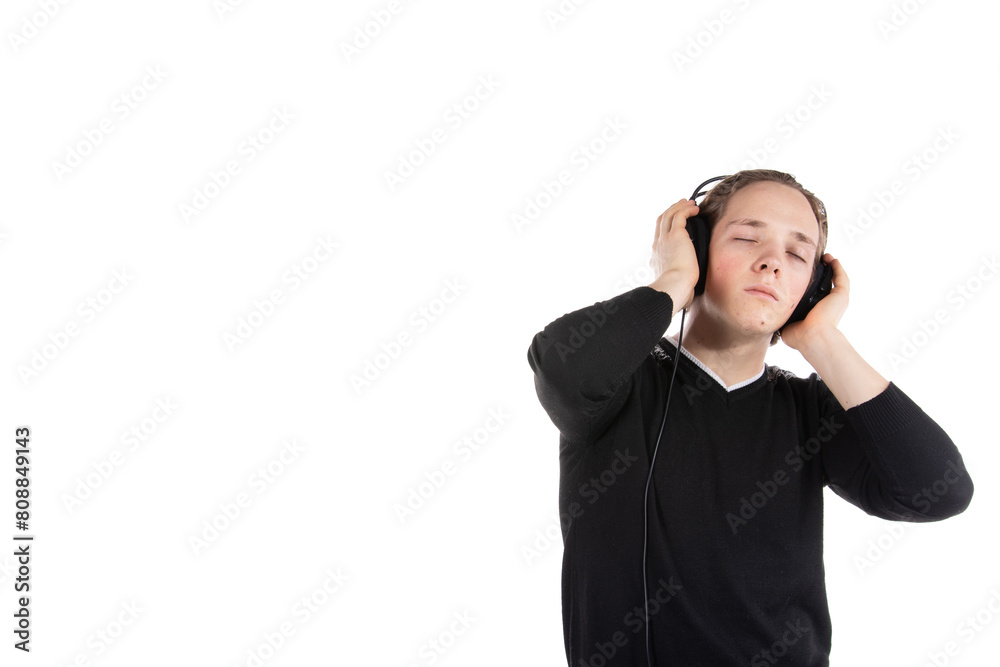 Young attractive student posing on a white background. Work and study. Young attractive student posing on a white background. Work and study.