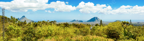 Landscape of Mauritius island