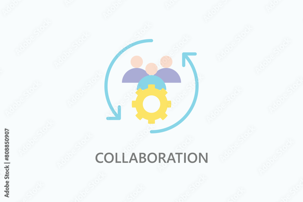 Collaboration Vector Icon Or Logo Illustration Collaboration Vector Icon Or Logo Illustration