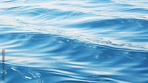 Close-up of smooth water ripples forming abstract wave patterns © mon