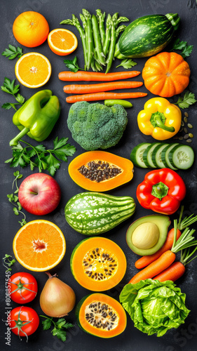 A colorful assortment of fruits