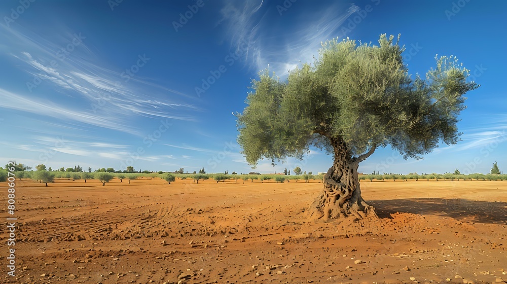 Essaouira Olive Tree: Nikon D850 Wide Angle Shot, Orange Sand Essaouira Olive Tree: Nikon D850 Wide Angle Shot, Orange Sand