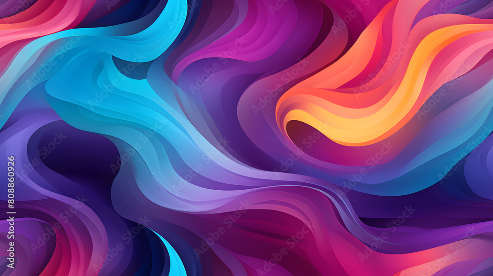 abstract flame pattern with colors purple blue green poster background