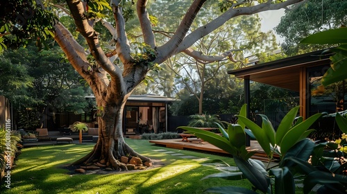 Australian Native Tree in Lowset House Backyard: Tree Removal Company photo