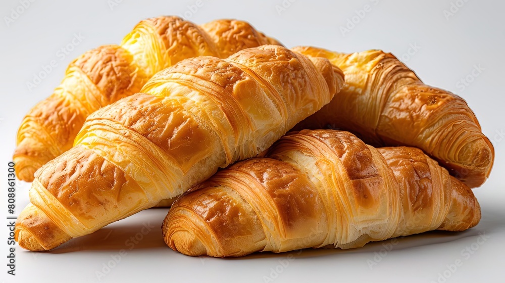 Freshly baked croissants. Freshly baked croissants.