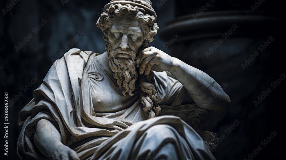 Roman oracle statue mystical wisdom Roman oracle statue mystical wisdom