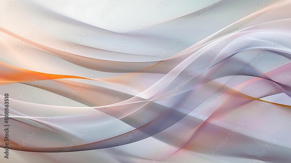 Naklejka premium Abstract 3d modern wave background grey colors harmony and Elegant