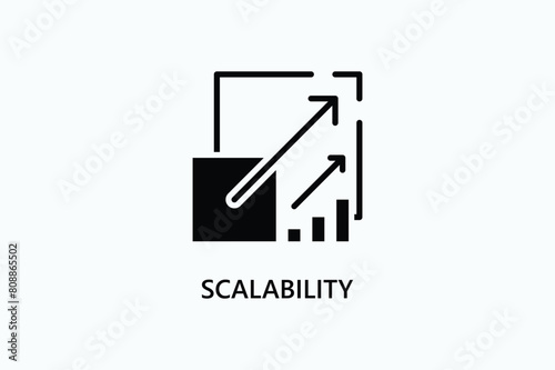 Scalability Vector Icon Or Logo Illustration