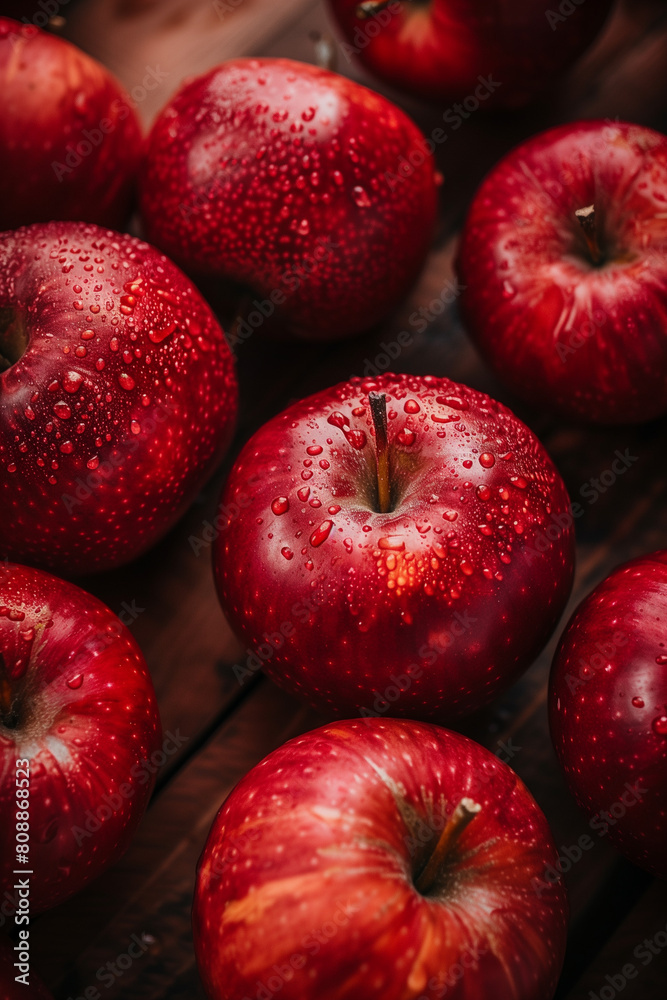 red apples background