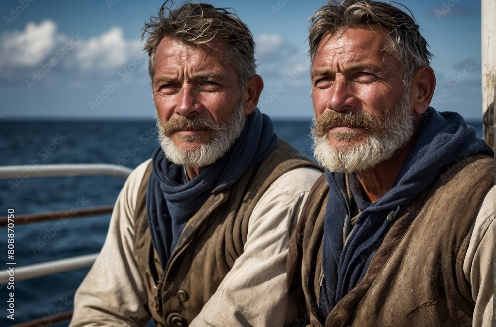 Portrait of the captain. Postcard for Sailor's Day. Portrait of the captain. Postcard for Sailor's Day.